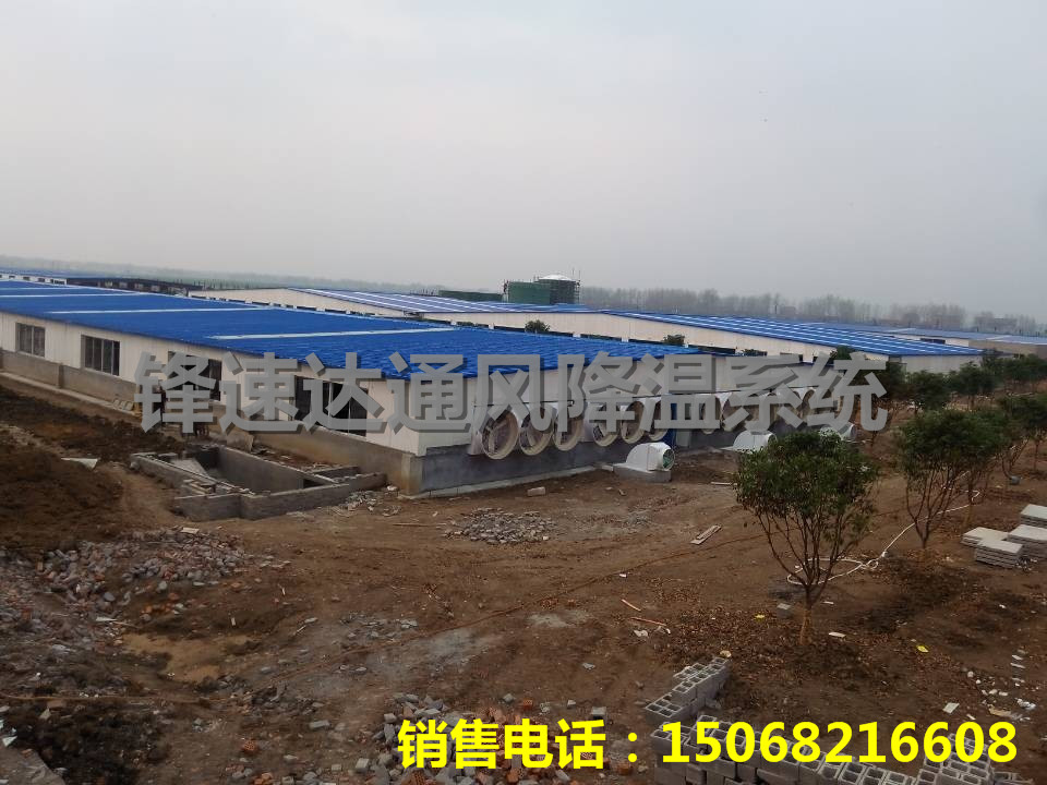 豬舍地溝風(fēng)機(jī)安裝案例